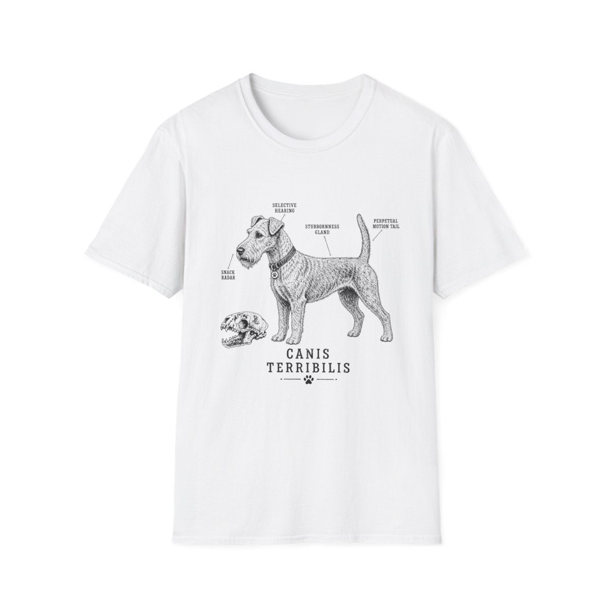 Anatomy Of A Irish Terrier Tee - White
