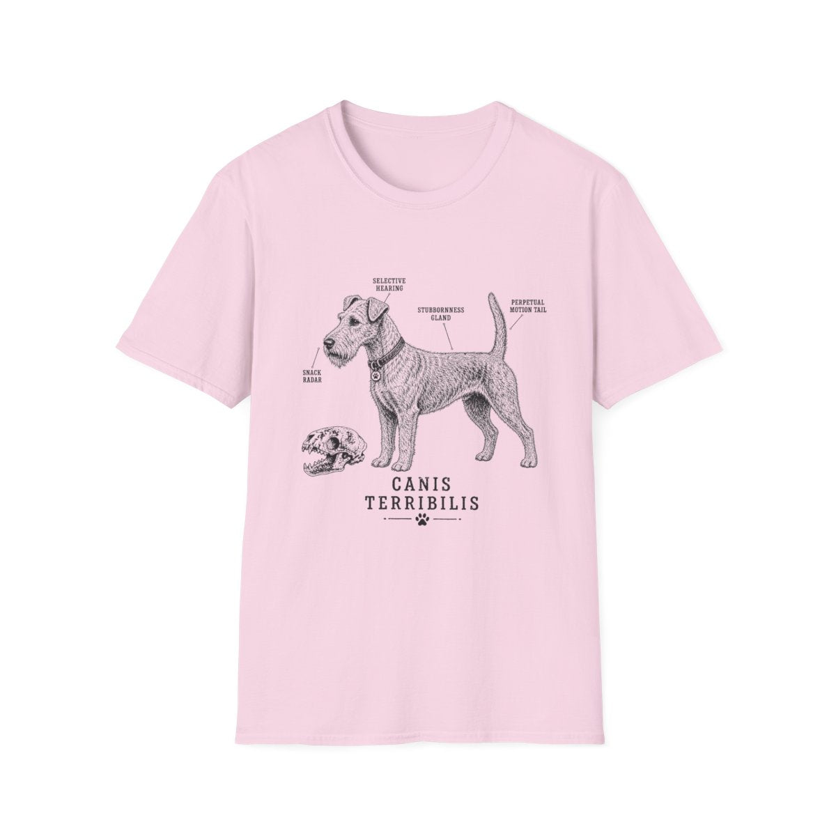 Anatomy Of A Irish Terrier Tee - Light Pink