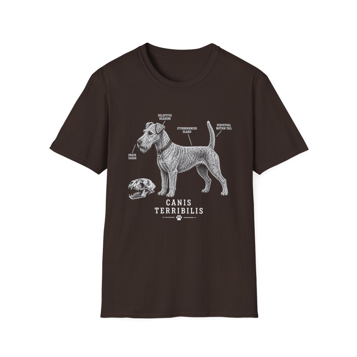Anatomy Of A Irish Terrier Tee - Dark Chocolate