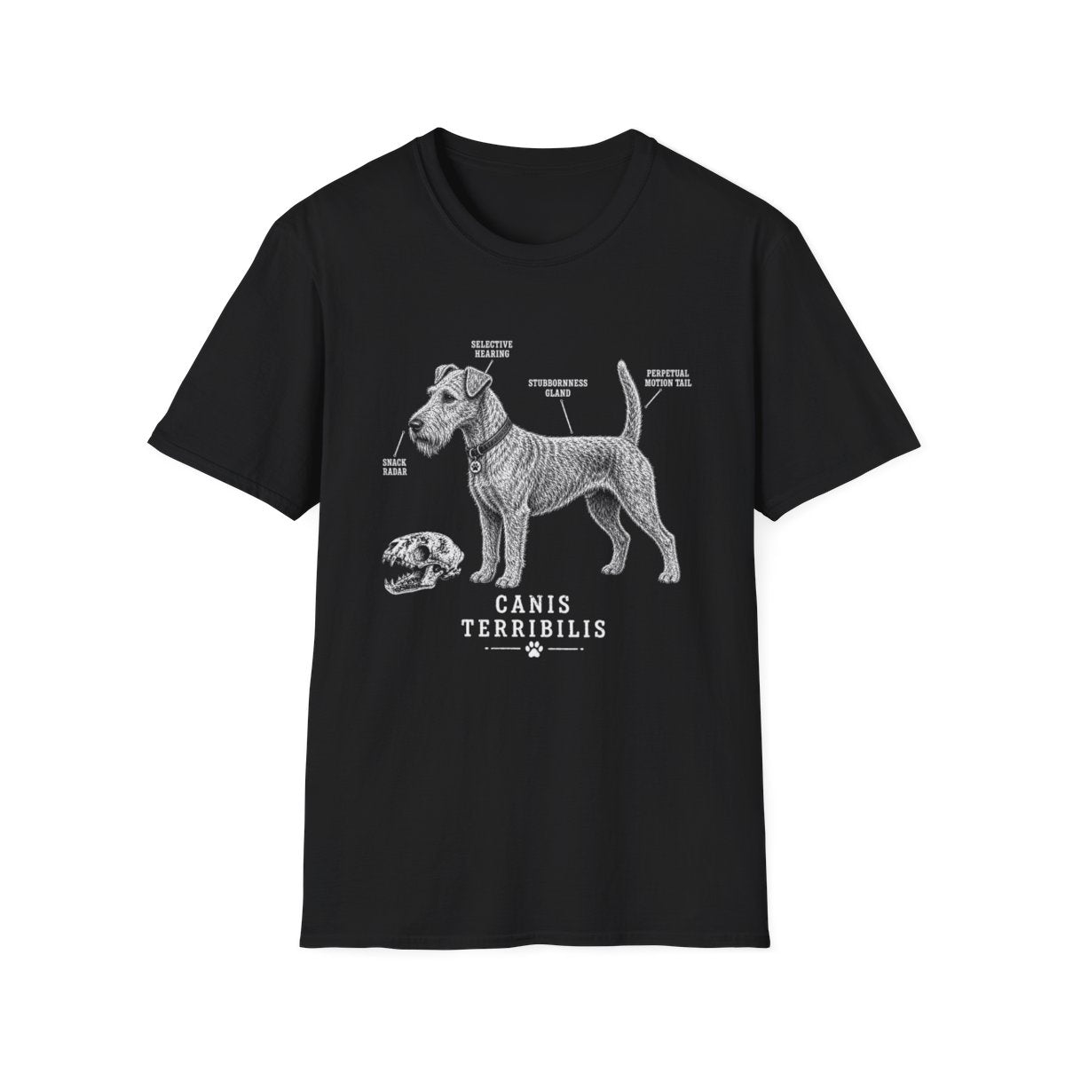 Anatomy Of A Irish Terrier Tee - Black