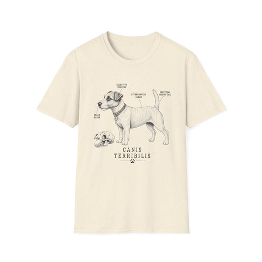 Anatomy Of A Jack Russell Terrier Tee - Natural