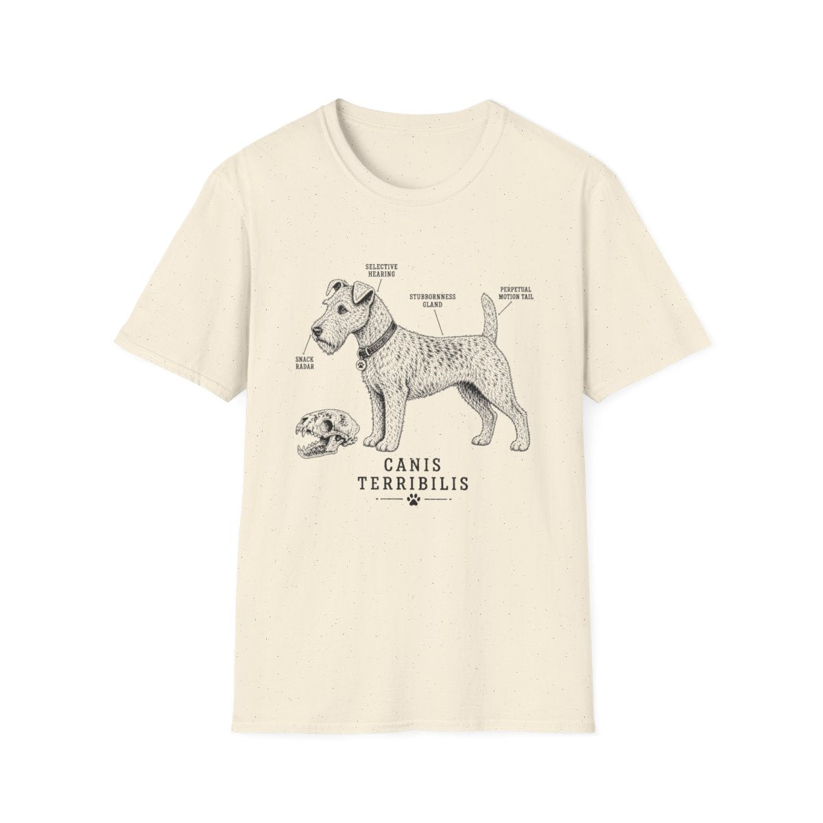 Anatomy Of A Lakeland Terrier Tee - Natural