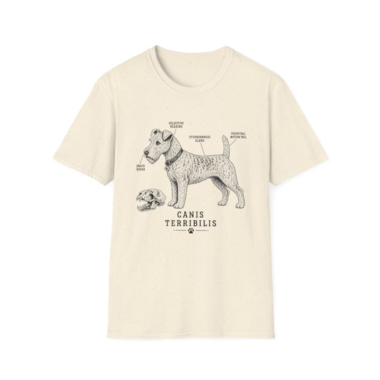 Anatomy Of A Lakeland Terrier Tee - Natural
