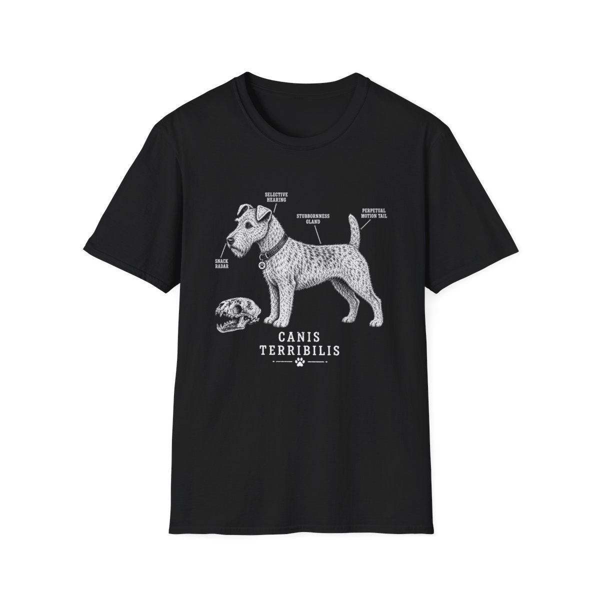 Anatomy Of A Lakeland Terrier Tee - Black