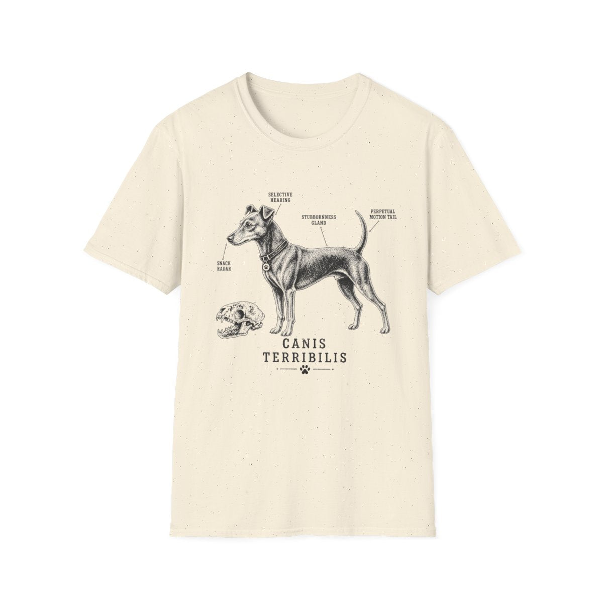 Anatomy Of A Manchester Terrier Tee - Natural