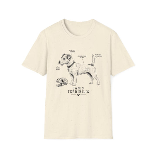 Anatomy Of A Parson Russell Terrier Tee - Natural