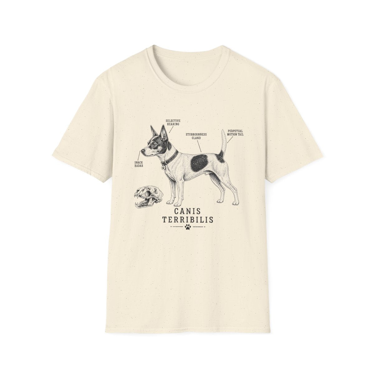 Anatomy Of A Rat Terrier Tee - Natural