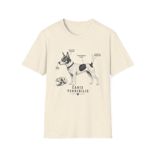 Anatomy Of A Rat Terrier Tee - Natural