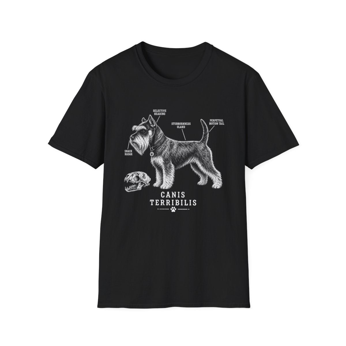 Anatomy Of A Schnauzer Tee - Black