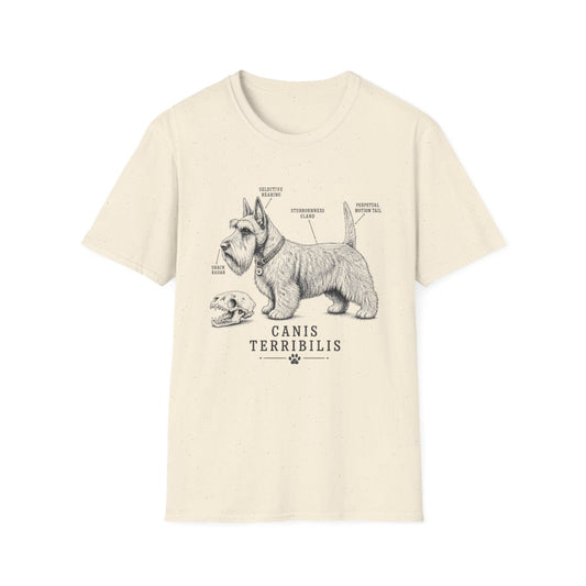 Anatomy Of A Scottish Terrier Tee - Natural