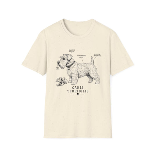 Anatomy Of A Sealyham Terrier Tee - Natural