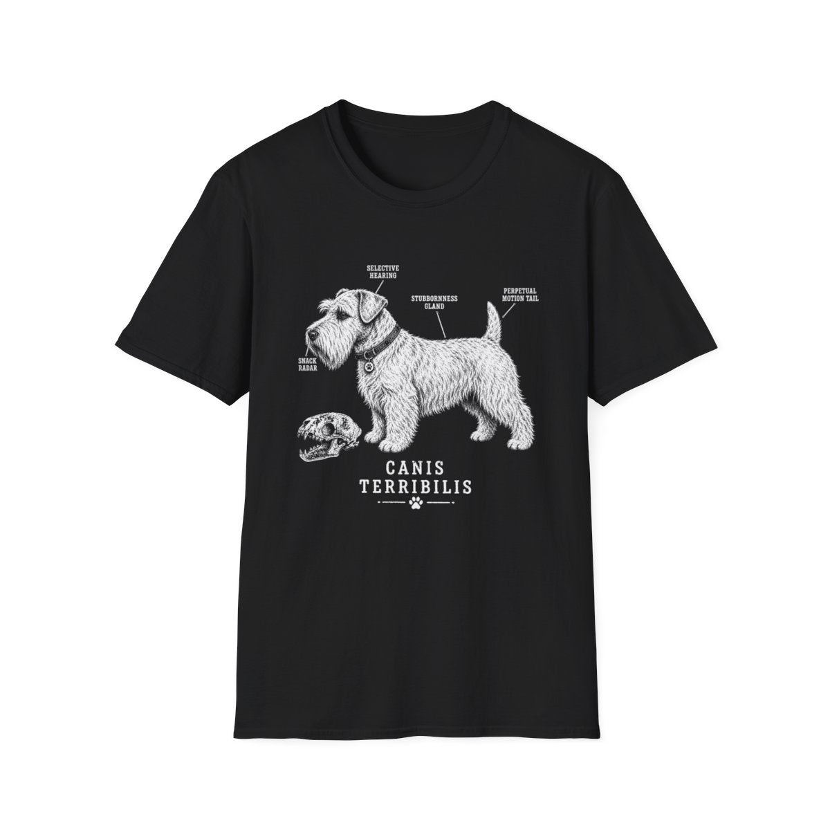 Anatomy Of A Sealyham Terrier Tee - Black