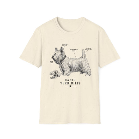 Anatomy Of A Skye Terrier Tee - Natural
