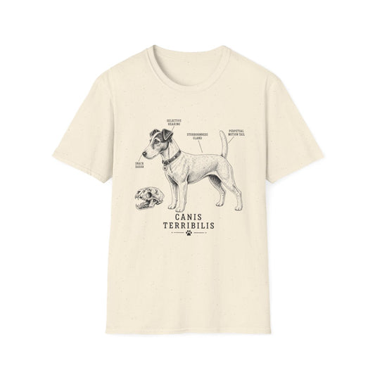 Anatomy Of A Smooth Fox Terrier Tee - Natural