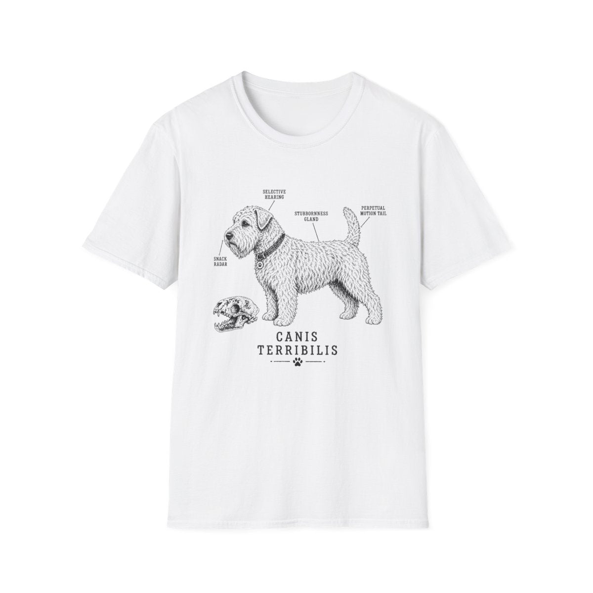 Anatomy Of A Soft Coated Wheaten Terrier Tee - White
