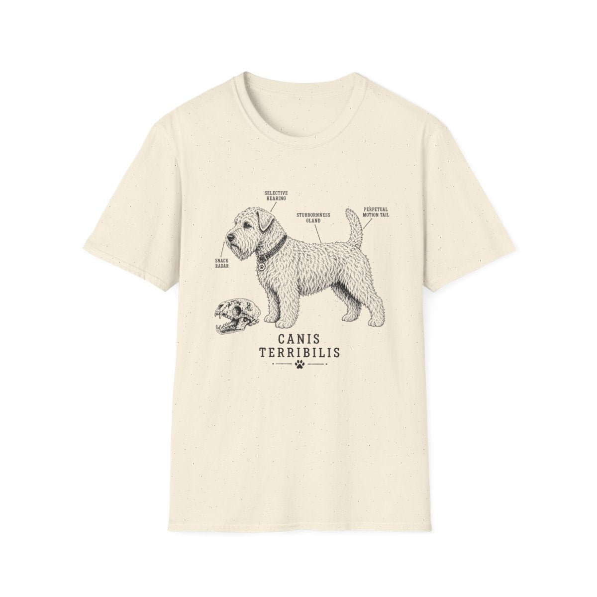 Anatomy Of A Soft Coated Wheaten Terrier Tee - Natural