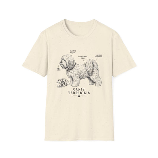 Anatomy Of A Tibetan Terrier Tee - Natural