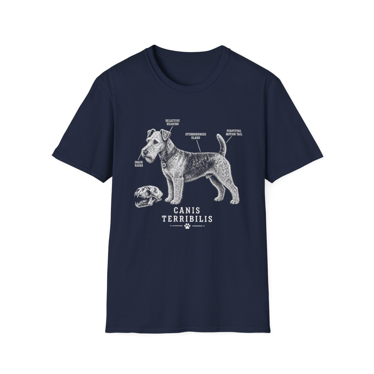 Anatomy Of A Welsh Terrier Tee - Navy