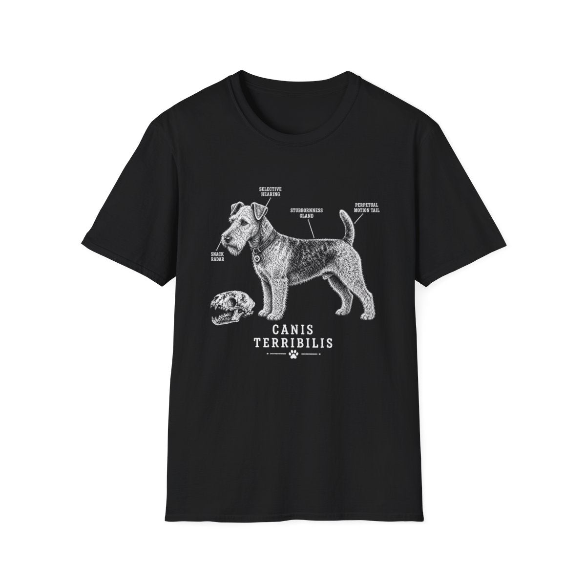 Anatomy Of A Welsh Terrier Tee - Black