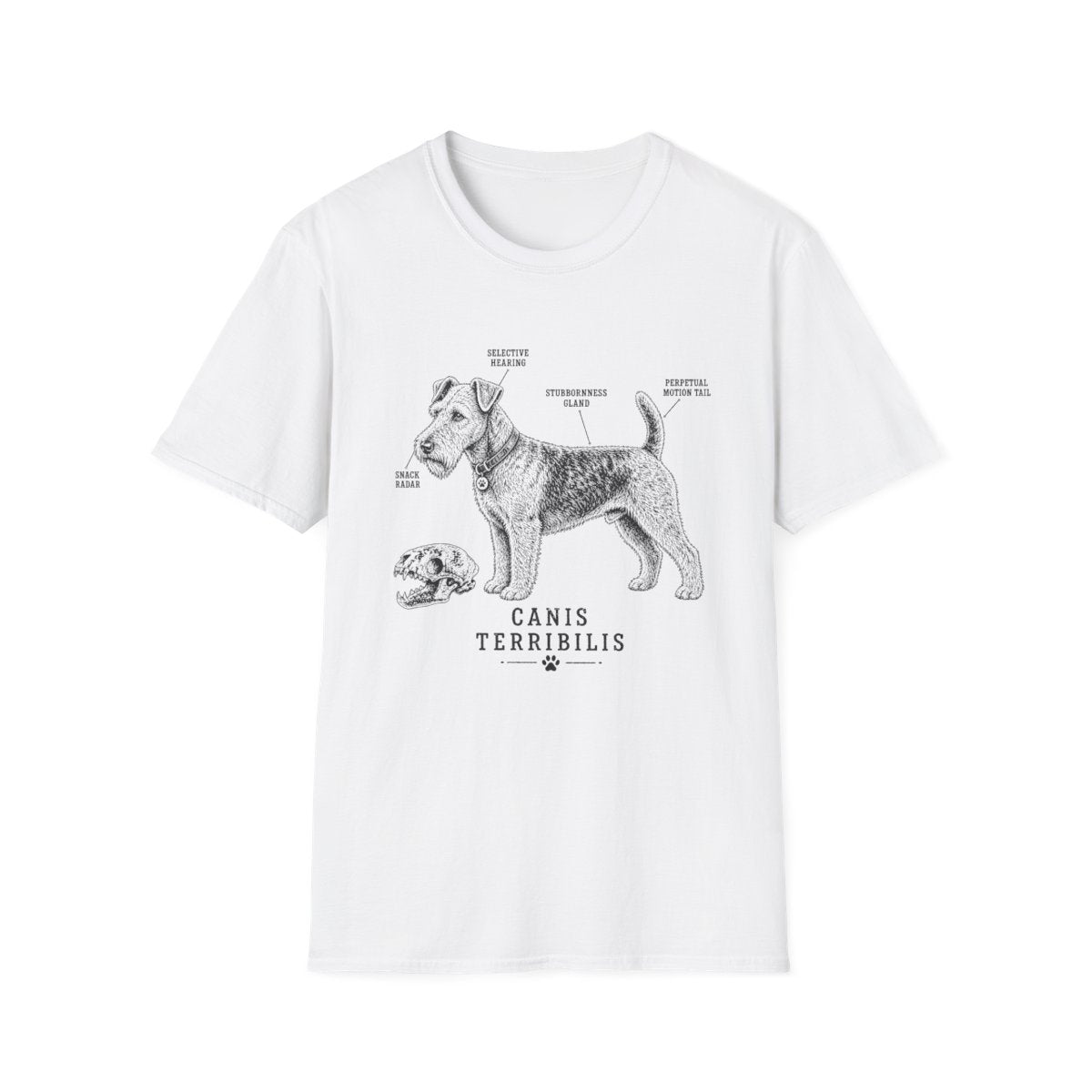 Anatomy Of A Welsh Terrier Tee - White