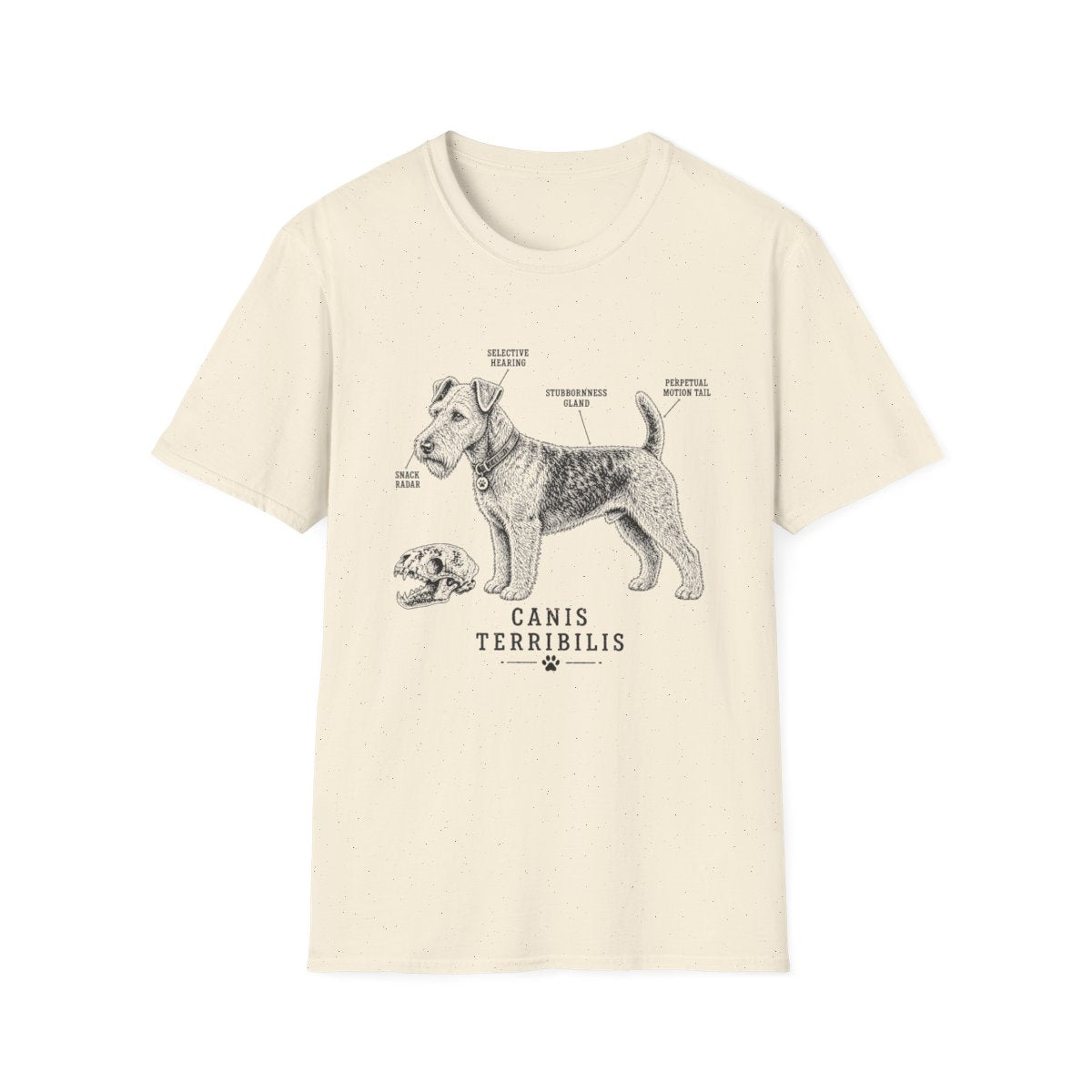 Anatomy Of A Welsh Terrier Tee - Natural