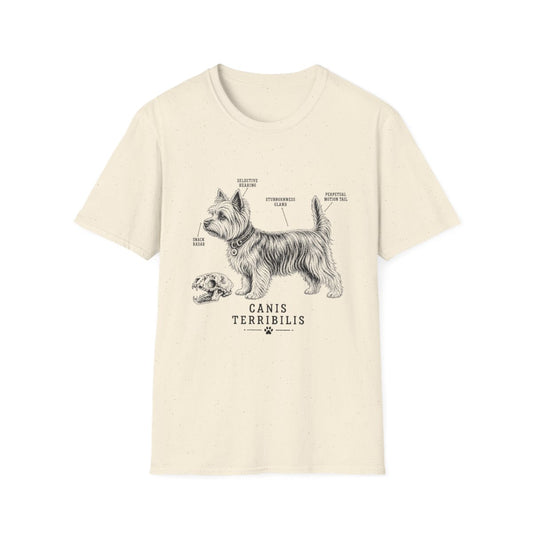 Anatomy Of A Yorkshire Terrier Tee - Natural