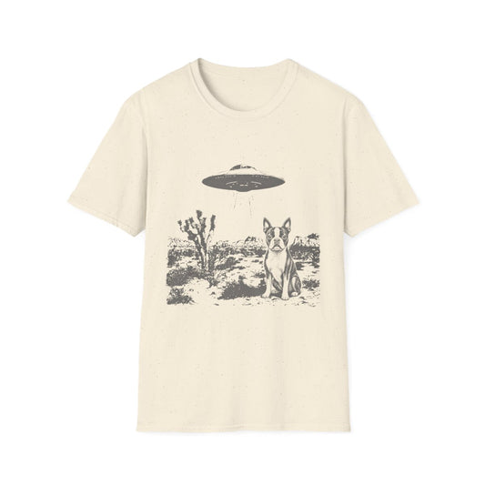 Area 51 Boston Terrier Tee - Natural