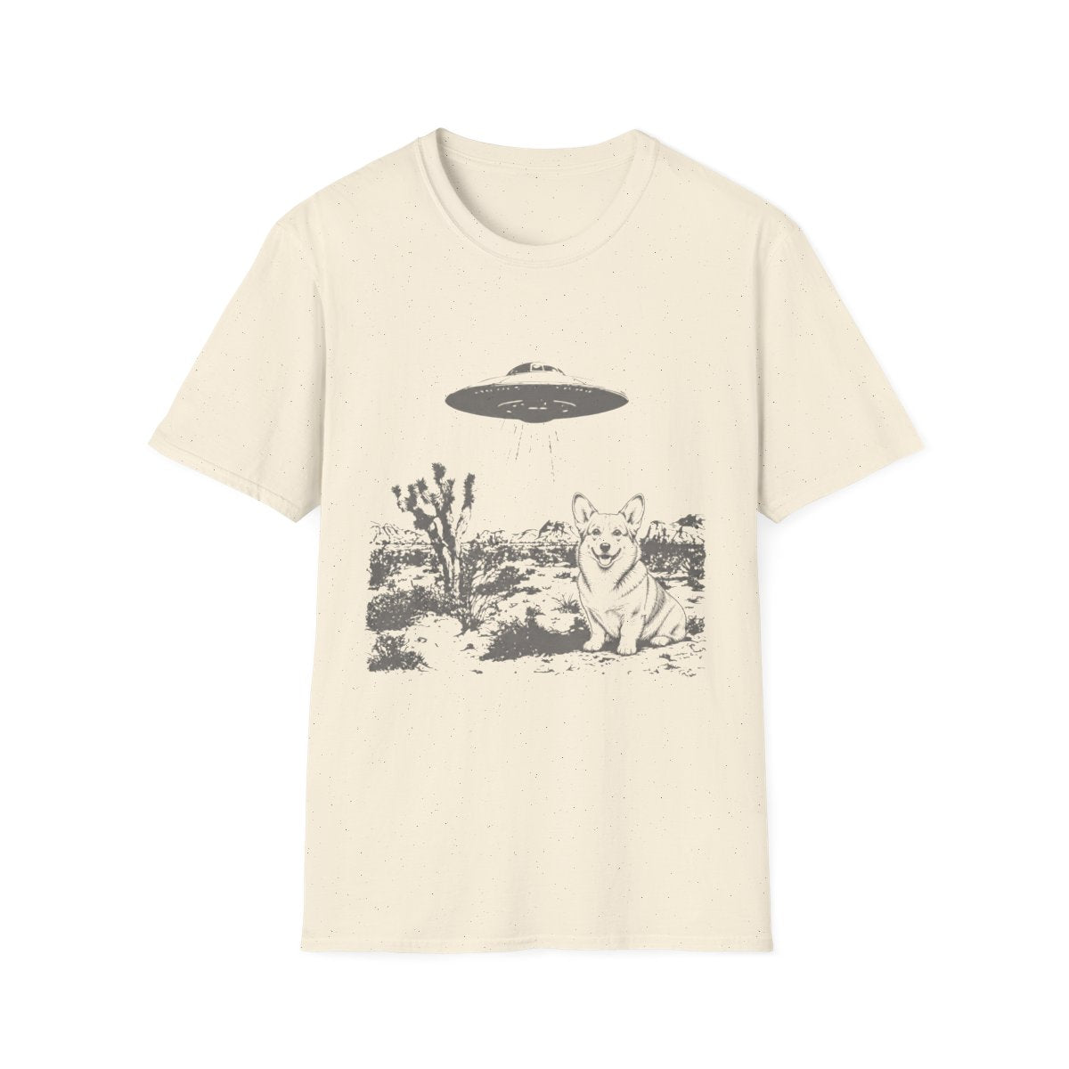 Area 51 Corgi Tee - Natural