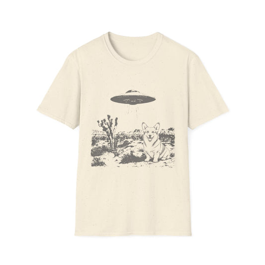 Area 51 Corgi Tee - Natural
