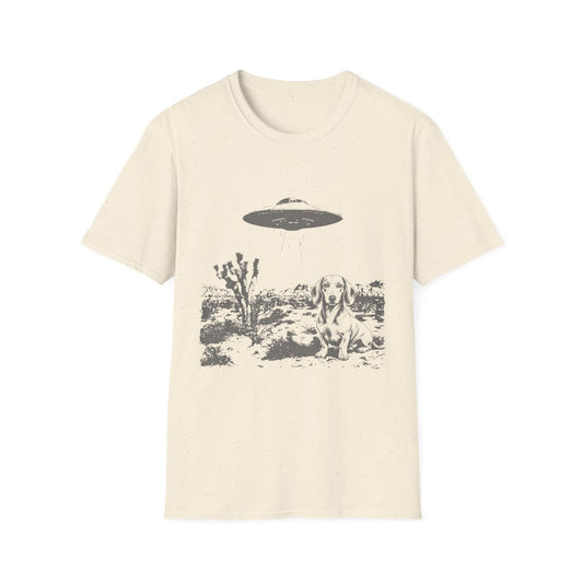 Area 51 Dachshund Tee - Natural