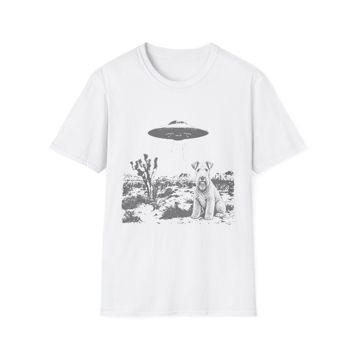 Area 51 Kerry Blue Terrier Tee - White