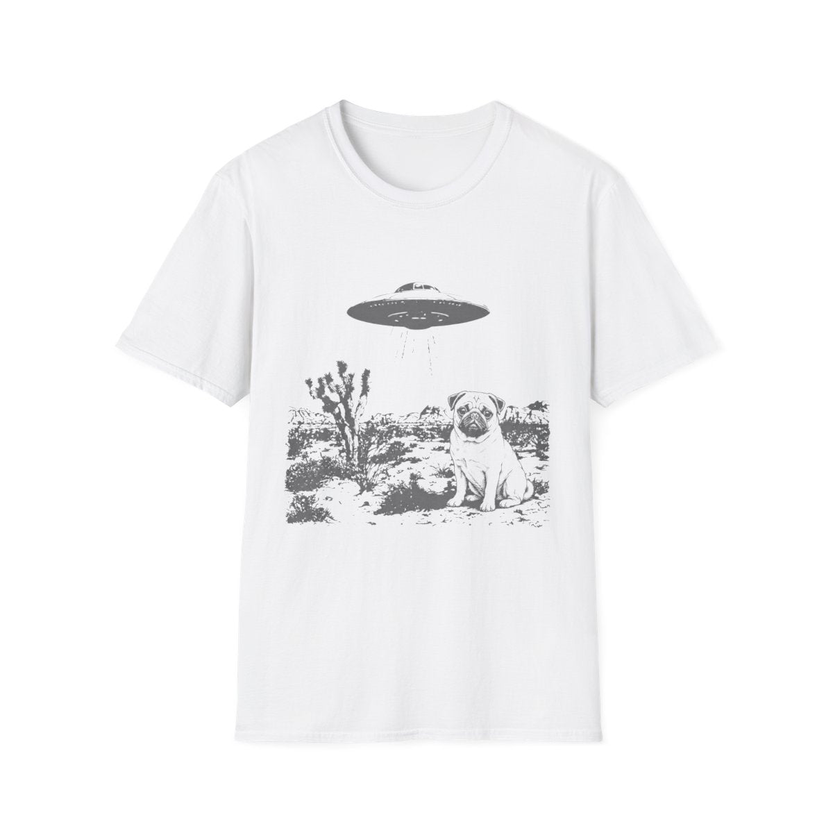 Area 51 Pug Tee - White