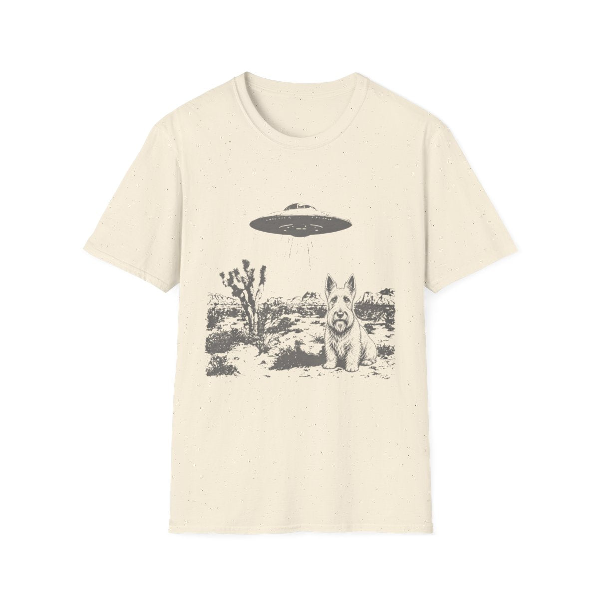 Area 51 Scottish Terrier Tee - Natural