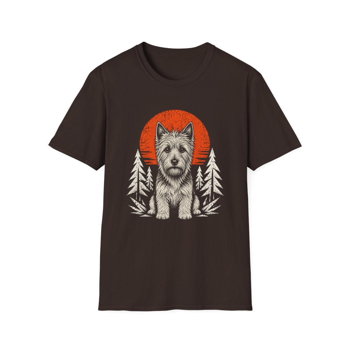 Australian Terrier Adventure Club Tee - Dark Chocolate