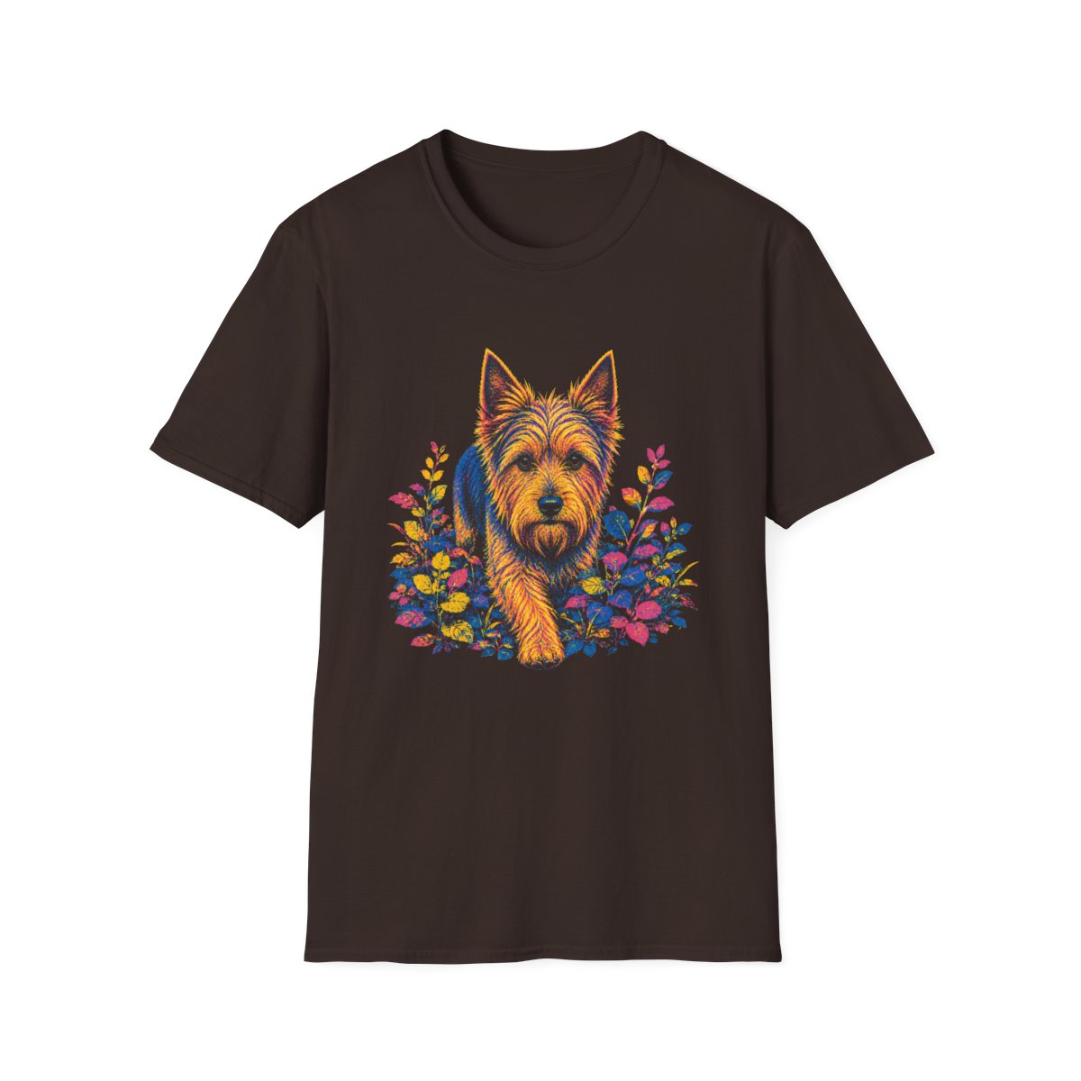 Australian Terrier Bold Spirit Tee - Dark Chocolate