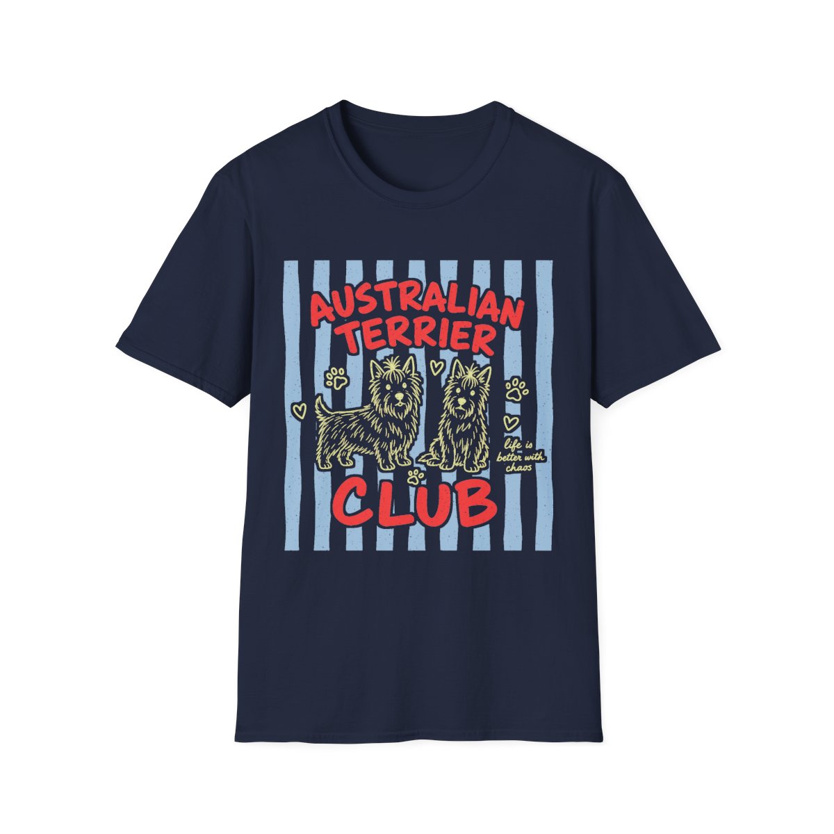 Australian Terrier Club Tee - Navy