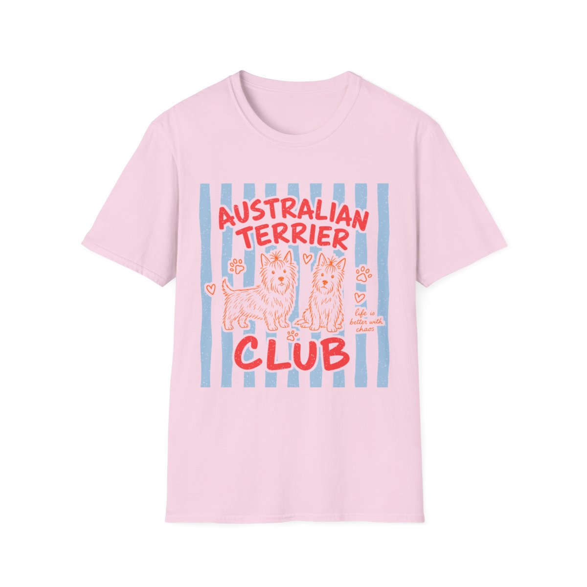 Australian Terrier Club Tee - Light Pink