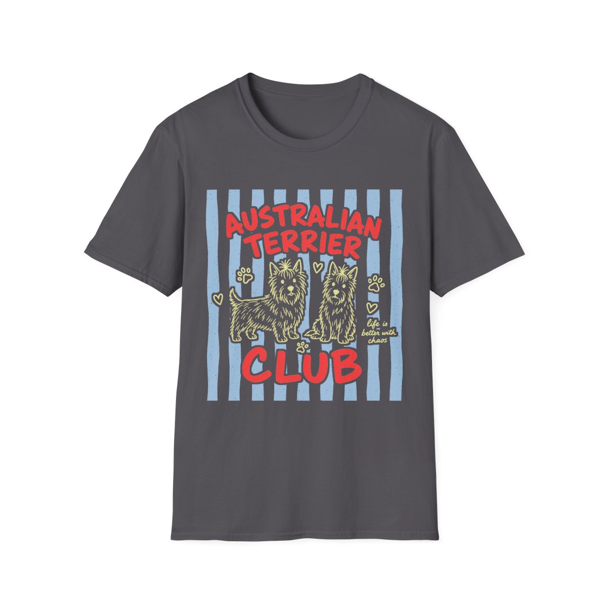Australian Terrier Club Tee - Charcoal
