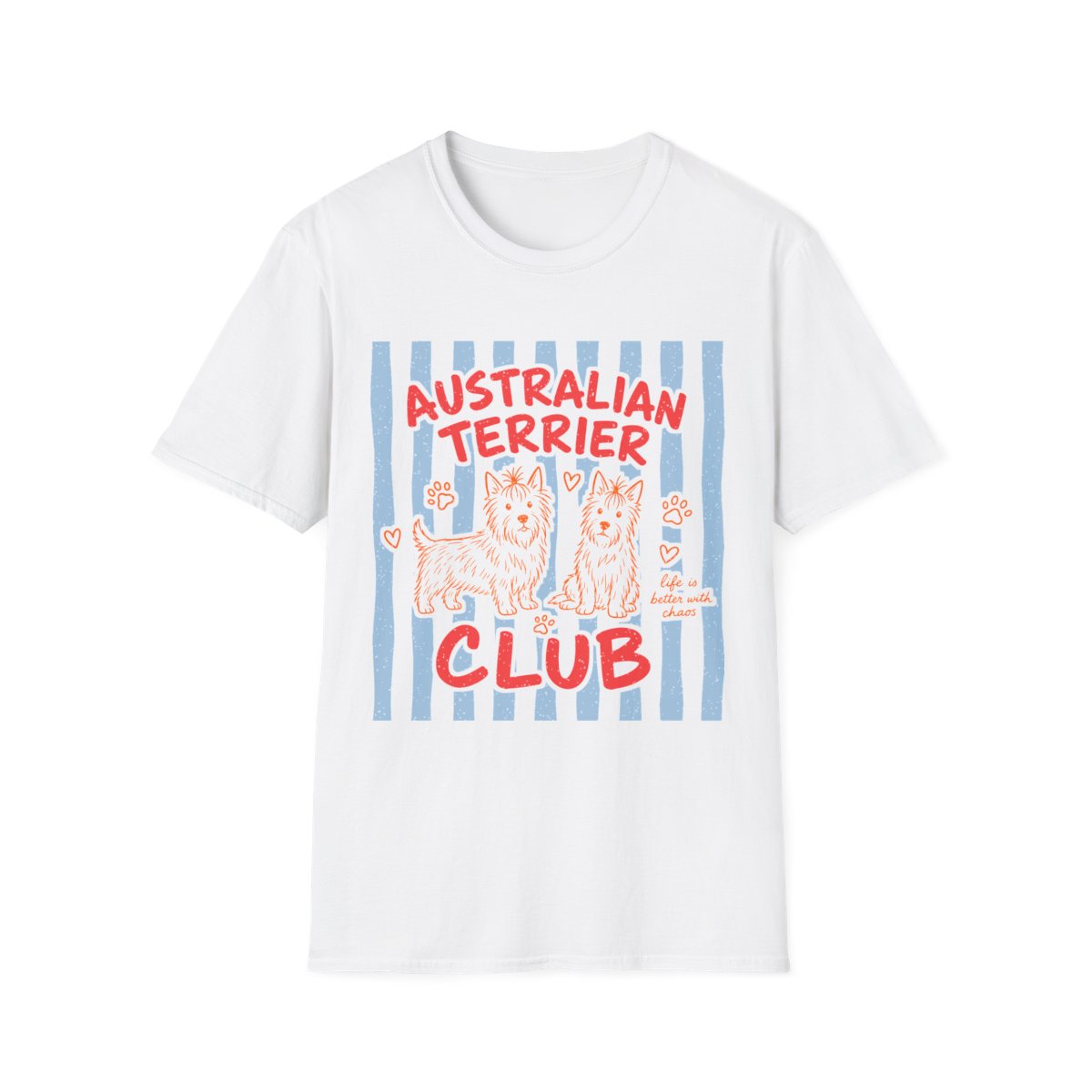 Australian Terrier Club Tee - White