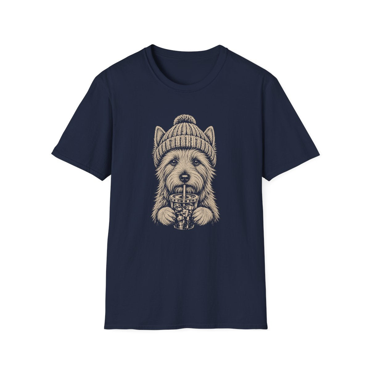 Australian Terrier Cold Brew Tee - Navy