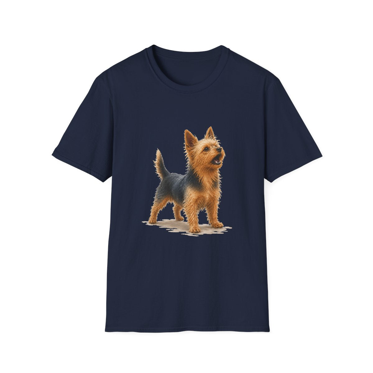 Australian Terrier Head Of Security Tee - Navy