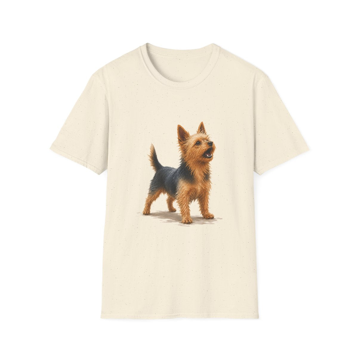 Australian Terrier Head Of Security Tee - Natural