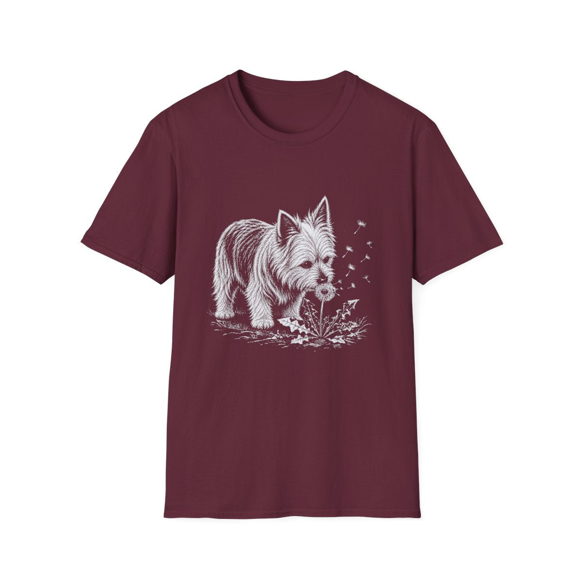 Australian Terrier Make A Wish Tee - Maroon