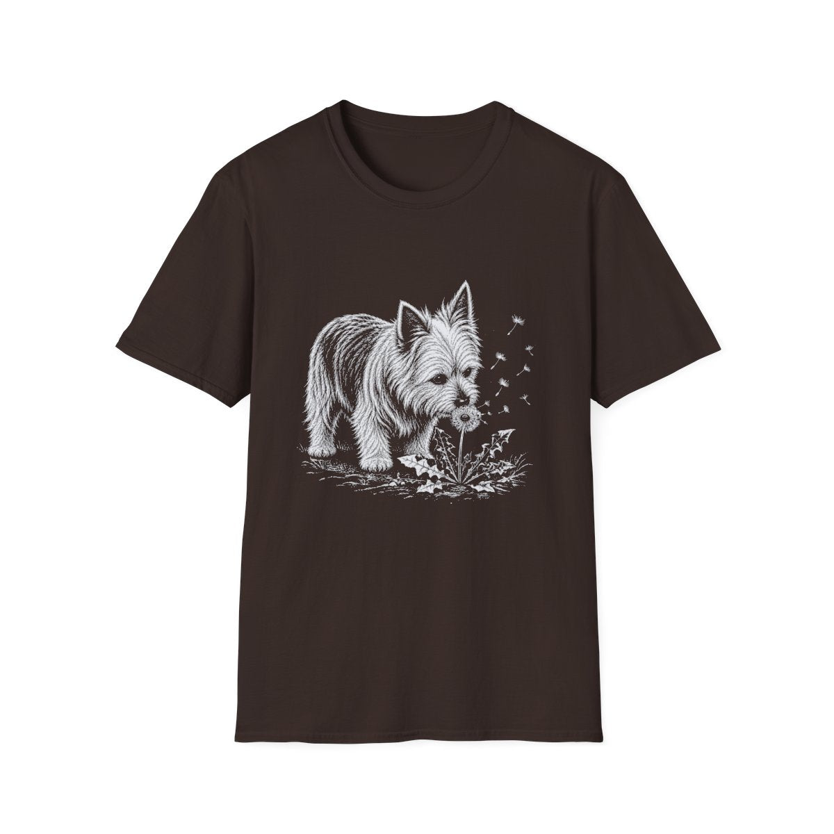 Australian Terrier Make A Wish Tee - Dark Chocolate
