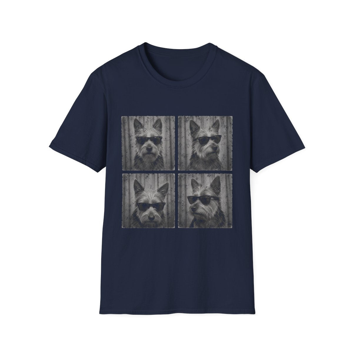 Australian Terrier Photo Booth Tee - Navy