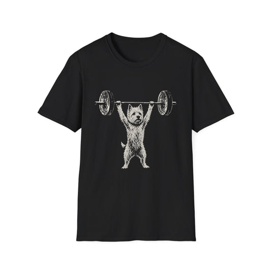 Australian Terrier Powerlifting Tee - Black