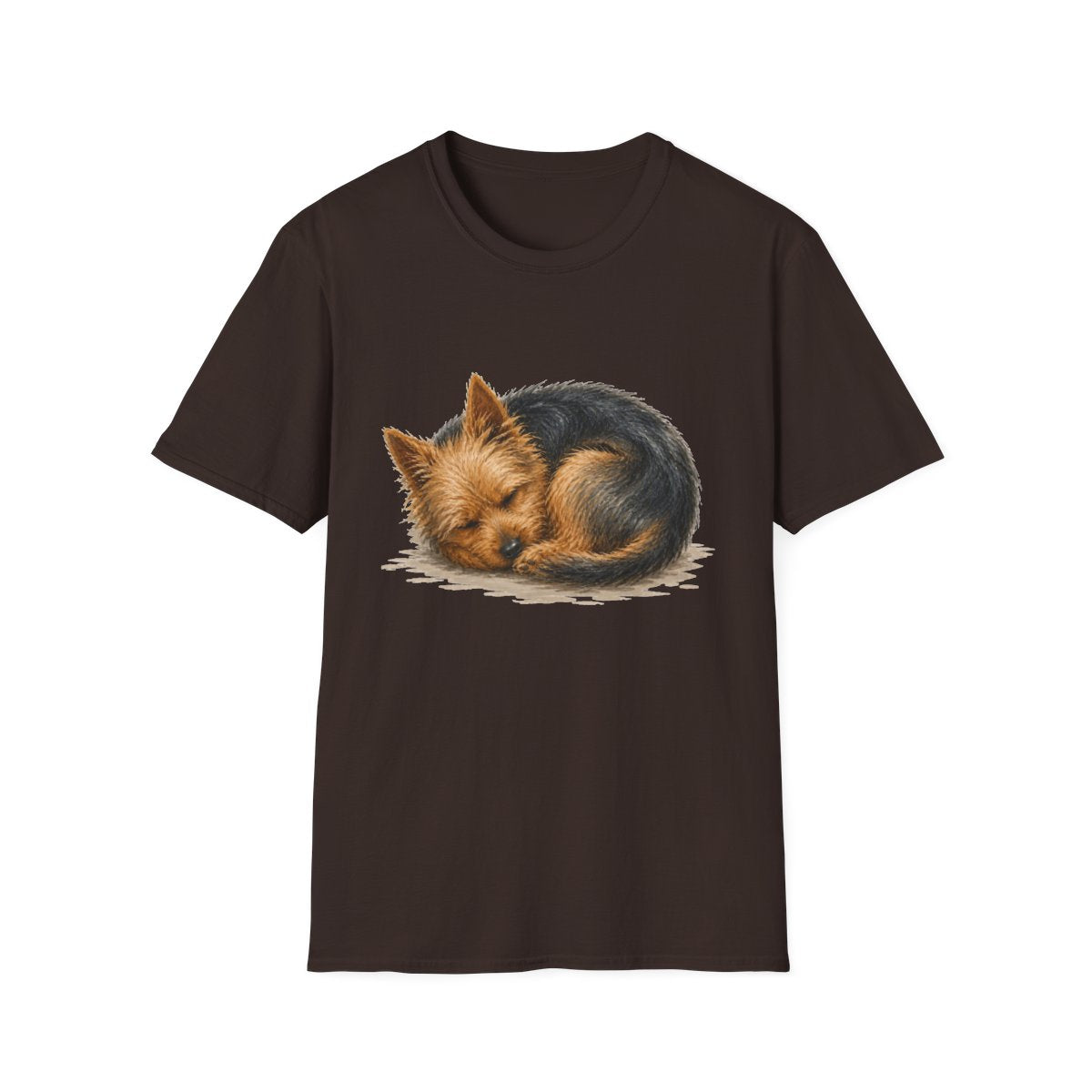 Australian Terrier Rest At Last Tee - Dark Chocolate