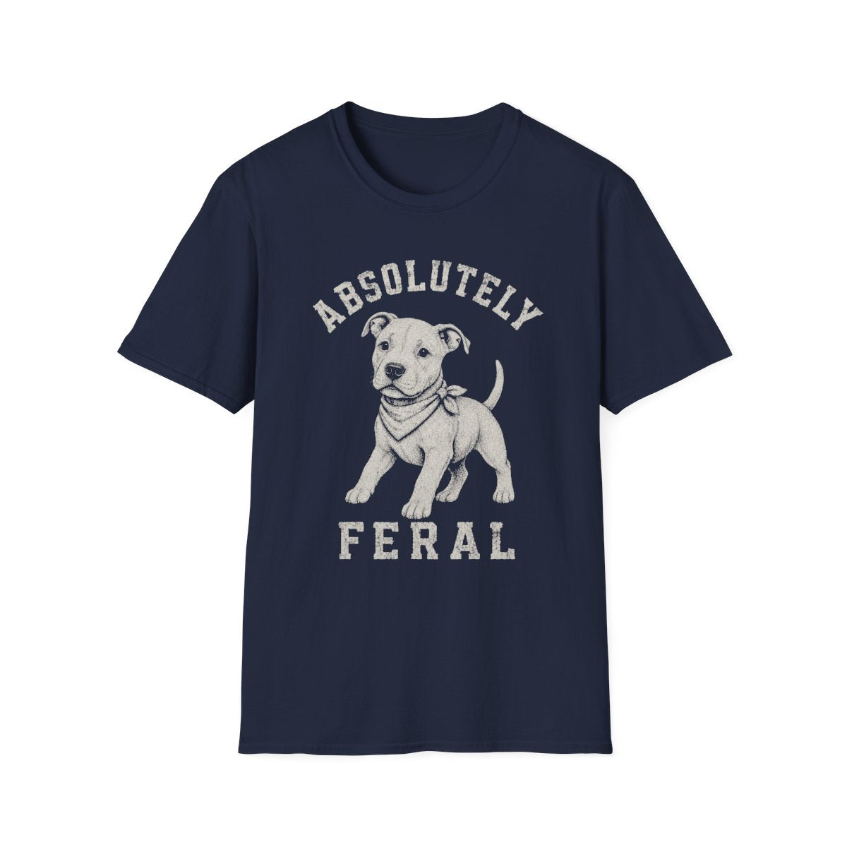 Bandana American Pit Bull Terrier Tee - Navy