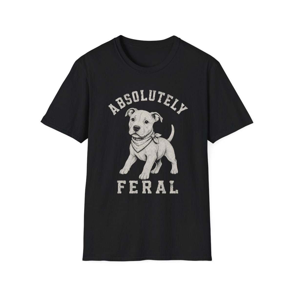 Bandana American Pit Bull Terrier Tee - Black