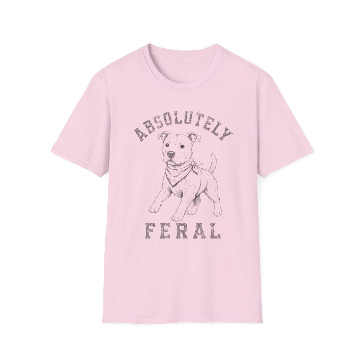 Bandana American Pit Bull Terrier Tee - Light Pink